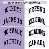 Custom Light Purple White Four Squares Design Performance Polo Shirt