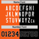 Custom Black Orange Four Squares Design Performance Polo Shirt