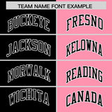 Custom Black Light Pink Four Squares Design Performance Polo Shirt