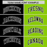 Custom Black Neon Green Four Squares Design Performance Polo Shirt