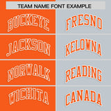 Custom Orange Silver Four Squares Design Performance Polo Shirt