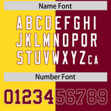 Custom Crimson Gold Four Squares Design Performance Polo Shirt