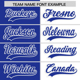 Custom White Royal Four Squares Design Performance Polo Shirt