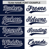 Custom Navy White Four Squares Design Performance Polo Shirt
