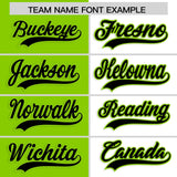 Custom Neon Green White Four Squares Design Performance Polo Shirt
