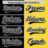 Custom Black Gold Four Squares Design Performance Polo Shirt