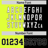 Custom Black Fluorescent Green Four Squares Design Performance Polo Shirt