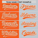 Custom Orange Silver Four Squares Design Performance Polo Shirt