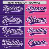 Custom Purple Pink Four Squares Design Performance Polo Shirt