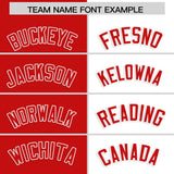 Custom White Red Four Squares Design Performance Polo Shirt