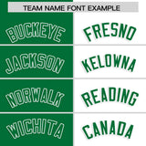 Custom Kelly Green White Four Squares Design Performance Polo Shirt