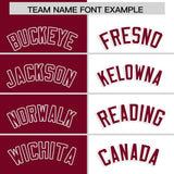 Custom Crimson White Four Squares Design Performance Polo Shirt