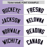 Custom Light Purple White Four Squares Design Performance Polo Shirt