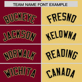 Custom Crimson Khaki Four Squares Design Performance Polo Shirt