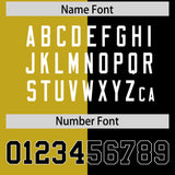 Custom Black Old Gold Four Squares Design Performance Polo Shirt