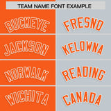 Custom Orange Silver Four Squares Design Performance Polo Shirt
