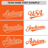 Custom White Orange Four Squares Design Performance Polo Shirt