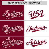 Custom Crimson White Four Squares Design Performance Polo Shirt