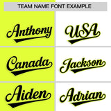 Custom Fluorescent Green White Four Squares Design Performance Polo Shirt
