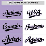 Custom Light Purple White Four Squares Design Performance Polo Shirt