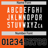 Custom Black Orange Four Squares Design Performance Polo Shirt