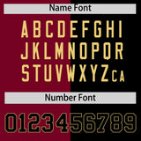 Custom Black Crimson Four Squares Design Performance Polo Shirt