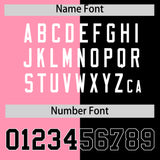 Custom Black Light Pink Four Squares Design Performance Polo Shirt