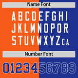 Custom Royal Orange Four Squares Design Performance Polo Shirt