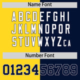Custom Navy Gold Four Squares Design Performance Polo Shirt