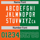 Custom Kelly Green Orange Four Squares Design Performance Polo Shirt