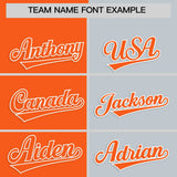 Custom Orange Silver Four Squares Design Performance Polo Shirt