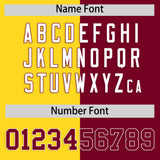 Custom Crimson Gold Four Squares Design Performance Polo Shirt