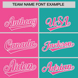 Custom Purple Aqua Four Squares Design Performance Polo Shirt
