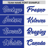 Custom White Royal Four Squares Design Performance Polo Shirt