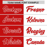 Custom White Red Four Squares Design Performance Polo Shirt