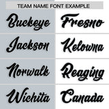 Custom Silver White Four Squares Design Performance Polo Shirt