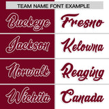 Custom Crimson White Four Squares Design Performance Polo Shirt