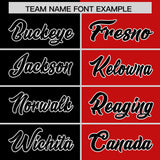 Custom Black Red Four Squares Design Performance Polo Shirt