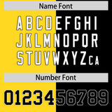 Custom Black Gold Four Squares Design Performance Polo Shirt