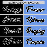 Custom Black Light Blue Four Squares Design Performance Polo Shirt