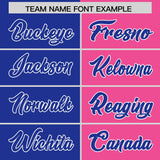 Custom Royal Pink Four Squares Design Performance Polo Shirt