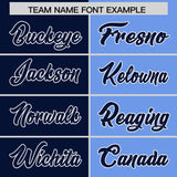 Custom Navy Light Blue Four Squares Design Performance Polo Shirt