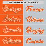 Custom Orange Silver Four Squares Design Performance Polo Shirt