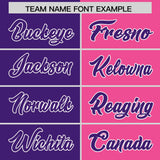 Custom Purple Pink Four Squares Design Performance Polo Shirt