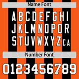 Custom Black Orange Vertical Stripes Design Performance Polo Shirt