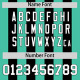 Custom Black Bright Green Vertical Stripes Design Performance Polo Shirt