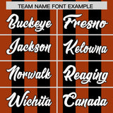 Custom Black Texas Orange Vertical Stripes Design Performance Polo Shirt