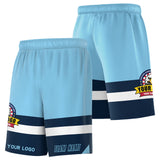 Fans-Made | Custom Red Black-Light Blue Basketball Shorts-Arizona Driven ¨C Available for Reorder