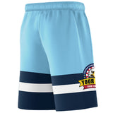 Fans-Made | Custom Red Black-Light Blue Basketball Shorts-Arizona Driven ¨C Available for Reorder