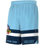 Fans-Made | Custom Red Black-Light Blue Basketball Shorts-Arizona Driven ¨C Available for Reorder